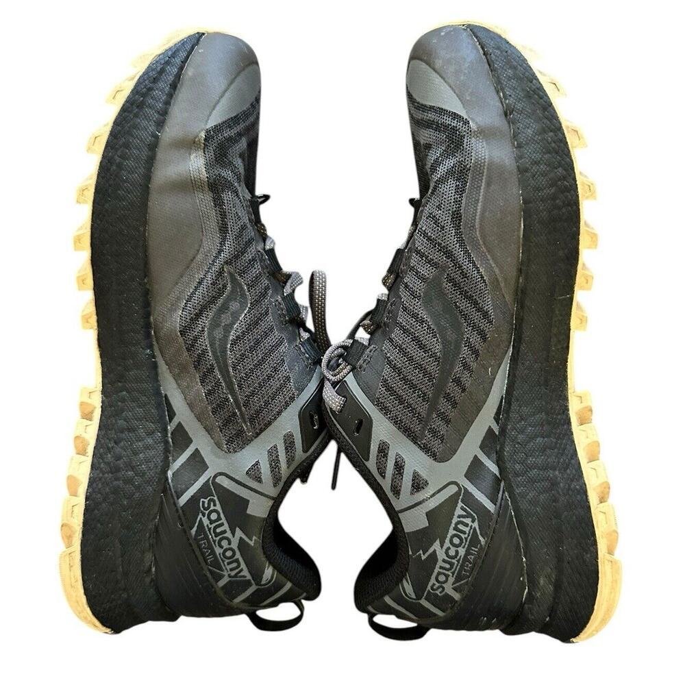 Saucony Xodus 11 Womens Running Shoes Gray Black Trail Hiking Sneakers Size 7.5 - Picture 8 of 11